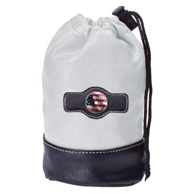 Clip Wipes Fire Department Golf Pouch with Drawstrings | First Responder Golf Accessories Pouch (White-Support)