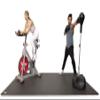 POGAMAT Premium Large Exercise Mat - 6 ft X 6 ft X 1/4" Thick Durable Workout Mat For Home Gym Flooring - Works Great For All Cardio, Yoga Mat, Exercise Bike Mat - Use With Or Without Shoes view 2
