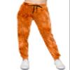 ALWAYS Women's Ribbed Tie Dye Jogger Pants - Rib Knit Active Casual Track Lounge Sweatpants Ruby 2XL view 2