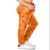 ALWAYS Women's Ribbed Tie Dye Jogger Pants - Rib Knit Active Casual Track Lounge Sweatpants Ruby 2XL view 3