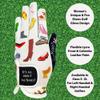Giggle Golf Women's Golf Glove (Medium, Worn On Right Hand, It's All About The Shoes) view 4