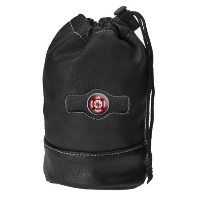 Clip Wipes Fire Department Golf Pouch with Drawstrings | First Responder Golf Accessories Pouch (Black-Seal)