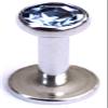 16g 18g 16 18 Gauge 316L Stainless Steel Lip Labret Stud Ring Monroe 3mm light Blue CZ Crystal Internally Internal Threaded Body Piercing Jewelry 1/4 5/16 3/8 7/16 1/2 (16g-7/16" Long-3mm Crystal) view 1