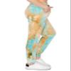 ALWAYS Women's Ribbed Tie Dye Jogger Pants - Rib Knit Active Track Lounge Sweatpants w/Pockets Blue Brown XL view 3