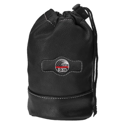 Clip Wipes Fire Department Golf Pouch with Drawstrings | First Responder Golf Accessories Pouch (Black-Respect)