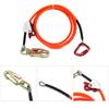 XKH- Climb Right 1/2" X 8' Steel Wire Core With Triple Lock Lanyard Kit Flip line Swivel Snap Arborist [P/N: ET-OUTDOOR003-RAW] view 1