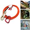 XKH- Climb Right 1/2" X 8' Steel Wire Core With Triple Lock Lanyard Kit Flip line Swivel Snap Arborist [P/N: ET-OUTDOOR003-RAW] view 2