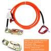 XKH- Climb Right 1/2" X 8' Steel Wire Core With Triple Lock Lanyard Kit Flip line Swivel Snap Arborist [P/N: ET-OUTDOOR003-RAW] view 3
