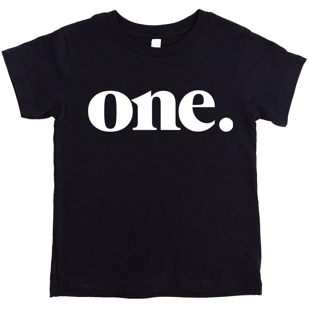 Bold One 1st Birthday Shirt for Baby Girls First Birthday Outfit Black Shirt