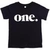 Bold One 1st Birthday Shirt for Baby Girls First Birthday Outfit Black Shirt view 1