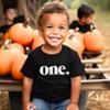 Bold One 1st Birthday Shirt for Baby Girls First Birthday Outfit Black Shirt view 2