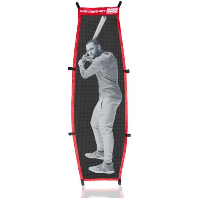 PowerNet Pitching Aid Attachment for Softball & Baseball Net, Safely Train Throwing Inside, Baseball Equipment for Pitching (Stand-in Batter Only)