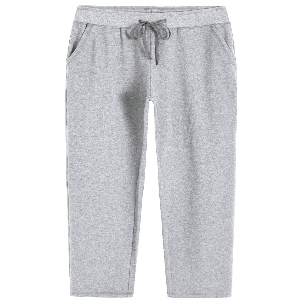 Weintee Women's Petite Cotton Sweatpants with Pockets L Oxford Gray