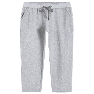 Weintee Women's Petite Cotton Sweatpants with Pockets M Oxford Gray