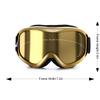 JULI Snowboard & Ski Goggles - Premium Snow Goggles (Gold) view 2