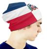 Dominican Republic Flag Thin Kids Knit Beanie for Boys Girls Winter Warm Hats Retro Toddler Caps Black view 4