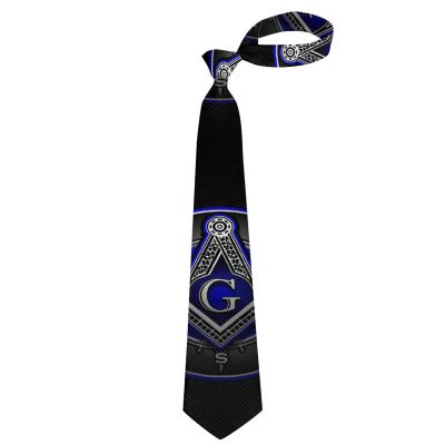 Men'S Unique Charming Tie - Party Necktie - Masonic Faith Hope And Charity Freemason Logo Neck Tie