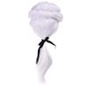 BESTOYARD Cosplay Men Unisex Colonial Wig Gentleman Lawyer George Wig White Halloween Wigs Holiday Party Costume Props Accessory Mullet Hat view 2