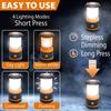 LED Camping Lantern Rechargeable, 1800LM, 4 Light Modes, 4400mAh Power Bank, IP44 Waterproof, Perfect Lantern Flashlight for Hurricane, Emergency, Power Outages, Home and More, USB Cable Included view 2