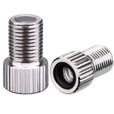 Silver Aluminum Alloy Colorful Bike Inflate Adapter - Convert Presta to Schrader, French/UK to US, Bike Inflatable Connector (5 Pack)