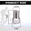 Silver Aluminum Alloy Colorful Bike Inflate Adapter - Convert Presta to Schrader, French/UK to US, Bike Inflatable Connector (5 Pack) view 2