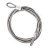 DGOL 2 Packs 5/32 inch (4mm) 304 Stainless Steel Coated Luggage Security Lock Double Loop End Bicycle Safety Cable Wire Length 55 inch view 1