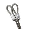 DGOL 2 Packs 5/32 inch (4mm) 304 Stainless Steel Coated Luggage Security Lock Double Loop End Bicycle Safety Cable Wire Length 55 inch view 4