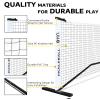 A11N SPORTS Portable Pickleball Net System, Designed for All Weather Conditions with Steady Metal Frame and Strong PE Net, Regulation Size Net with Carrying Bag view 2