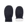 Lined Fleece Toddler Mittens Kids Winter Warm Gloves Child Ski Gloves Waterproof Snow Baby Mitten for Boys Girls Pure Black S view 1