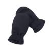 Lined Fleece Toddler Mittens Kids Winter Warm Gloves Child Ski Gloves Waterproof Snow Baby Mitten for Boys Girls Pure Black S view 2