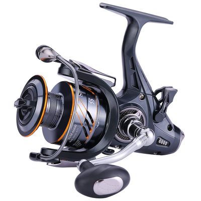 Sougayilang Carp Fishing Reel5+1 Shielded Stainless Steel BB-Carbon Fiber Drag Carp Reels, for Saltwater or Freshwater Spinning Reels, Fishing Reels-6000