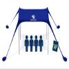 SUN NINJA Beach Tent Sun Shelter UPF50+ - Easy Pop Up Beach Canopy - Outdoor Shade for Camping Trips, Fishing, Backyard Fun Picnics - Sand Shovel, Ground Pegs & Stability Poles view 1