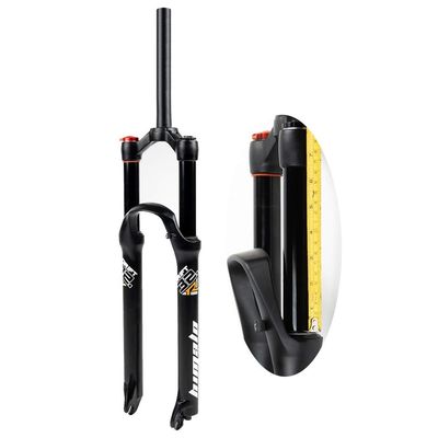 TYYT Bicycle Air Suspension Front Forks 26/27.5/29 Inch MTB Fork, Travel 160mm for XC Offroad, Mountain Bike, Downhill Cycling (Color : Straight Manual Lockout, Size : 27.5 inch)