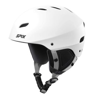 SPIX Ski Helmet Snowboard Helmet - ASTM Safety Standard Size Adjustable for Adults Youth Men and Women (S, White)