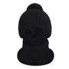 3 in 1 Knit Beanie Neck Gaiter Mask Set Women Winter Thermal Fleece Liner Skull Cap Neckerchief Mufflers Face Bandana Windproof Cycling Camping Ski Full Hood Cap Balaclava Headwear Black view 4