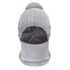 3 in 1 Knit Beanie Neck Gaiter Mouth Wrap Women Winter Thermal Fleece Liner Skull Cap Neckerchief Mufflers Face Bandana Windproof Cycling Camping Ski Full Hood Cap Balaclava Headwear Gray view 4