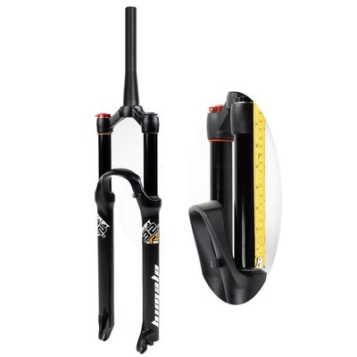 TYYT Bicycle Air Suspension Front Forks 26/27.5/29 Inch MTB Fork, Travel 160mm for XC Offroad, Mountain Bike, Downhill Cycling (Color : Tapered Manual Lockout, Size : 26 inch)