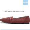 Obtaom Women's Pointy Toe Loafer Flat Comfortable Faux Suede Work Shoes,Cute Penny Loafer Slip On Ballet Flat(Jujube US8) view 2