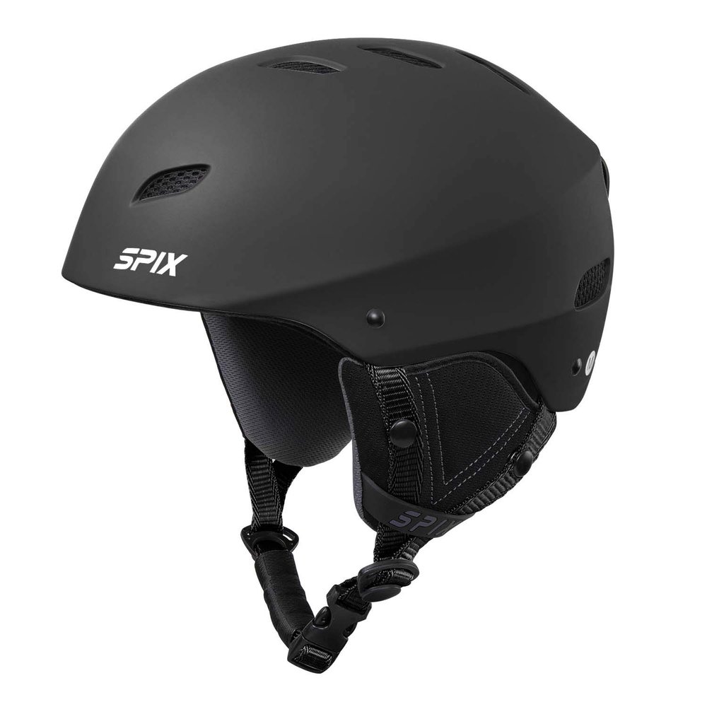 SPIX Ski Helmet Snowboard Helmet - ASTM Safety Standard Size Adjustable for Adults Youth Men and Women (S, Black)