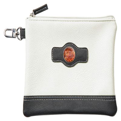 Clip Wipes Fire Department Golf Pouch | Fire Golf Valuables Pouch | Firefighters Accessories Pouch with Zipper (White-Others)