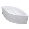 1 Pcs Kufi Koofi Kofi Topi Imam Cap Hat Egyptian Plain White Prayer Muslim Islamic Mens Top Simple Stitch Design Fabric Skull Religious Ceremony Men Headwear Worship Soft Comfortable view 1