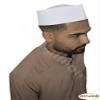 1 Pcs Kufi Koofi Kofi Topi Imam Cap Hat Egyptian Plain White Prayer Muslim Islamic Mens Top Simple Stitch Design Fabric Skull Religious Ceremony Men Headwear Worship Soft Comfortable view 4