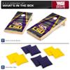 Wild Sports 2' x 4' Wood Tournament Cornhole Set - Direct Printed - LSU Tigers- perfect for Backyard, Beach, Park, Tailgates, Outdoors and Indoors view 2