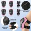CELOID Kids Helmet Pad Set,Adjustable Kid Skateboard Bike Helmet Knee & Elbow Pads Wrist Guards 5-8 years Child Protective Gear Set for Girls Boys Bicycle Bike Roller Skating Scooter Rollerblade Sport view 2