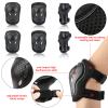 CELOID Kids Helmet Pad Set,Adjustable Kid Skateboard Bike Helmet Knee & Elbow Pads Wrist Guards 5-8 years Child Protective Gear Set for Girls Boys Bicycle Bike Roller Skating Scooter Rollerblade Sport view 4