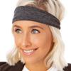 Hipsy PLUS Size, Adjustable & Stretchy Xflex Wide Headbands for Women Girls & Teens (Black/Black Floral/Charcoal PLUS Size Xflex 3pk) view 3