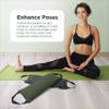 Yoga Sand Bags for Working Out - Reinforced Nylon Fabric Exercise Weight Bag with Double Handles for Secure Grip - Weighted Fitness Equipment for Yoga, Pilates & Training - Made in USA, Olive view 3