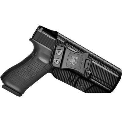 Amberide Glock 17/22/31 IWB Holster, Kydex-Boltaron Inside Waistband Carry, Fits Glock 17 22 31 Gen 1-5, Secure Retention, Low-Print Concealed Carry, Adjustable 0-30 Cant