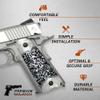 Compatible Replacement for 1911 Pearl Full Size Grips w/UV Printed HD Image of Latest Patriot view 4