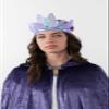 Little Adventures Adult Soft Princess and Queen Crowns One Size Fits Most (Purple Butterfly Fairy Crown) view 3